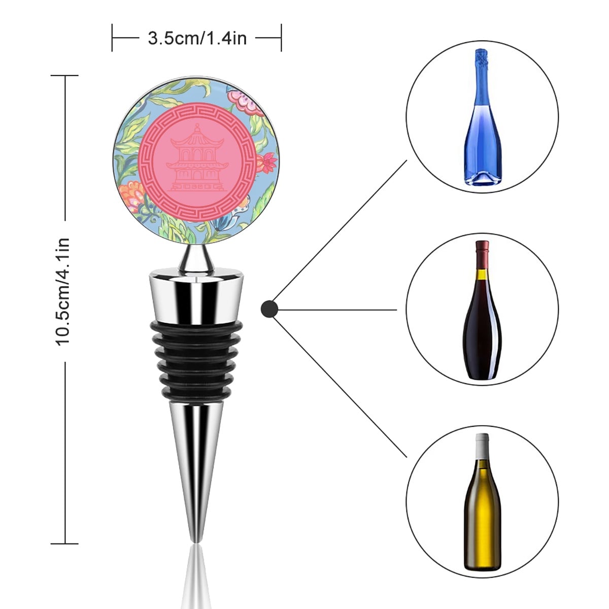 Pagoda Wine Bottle Stopper