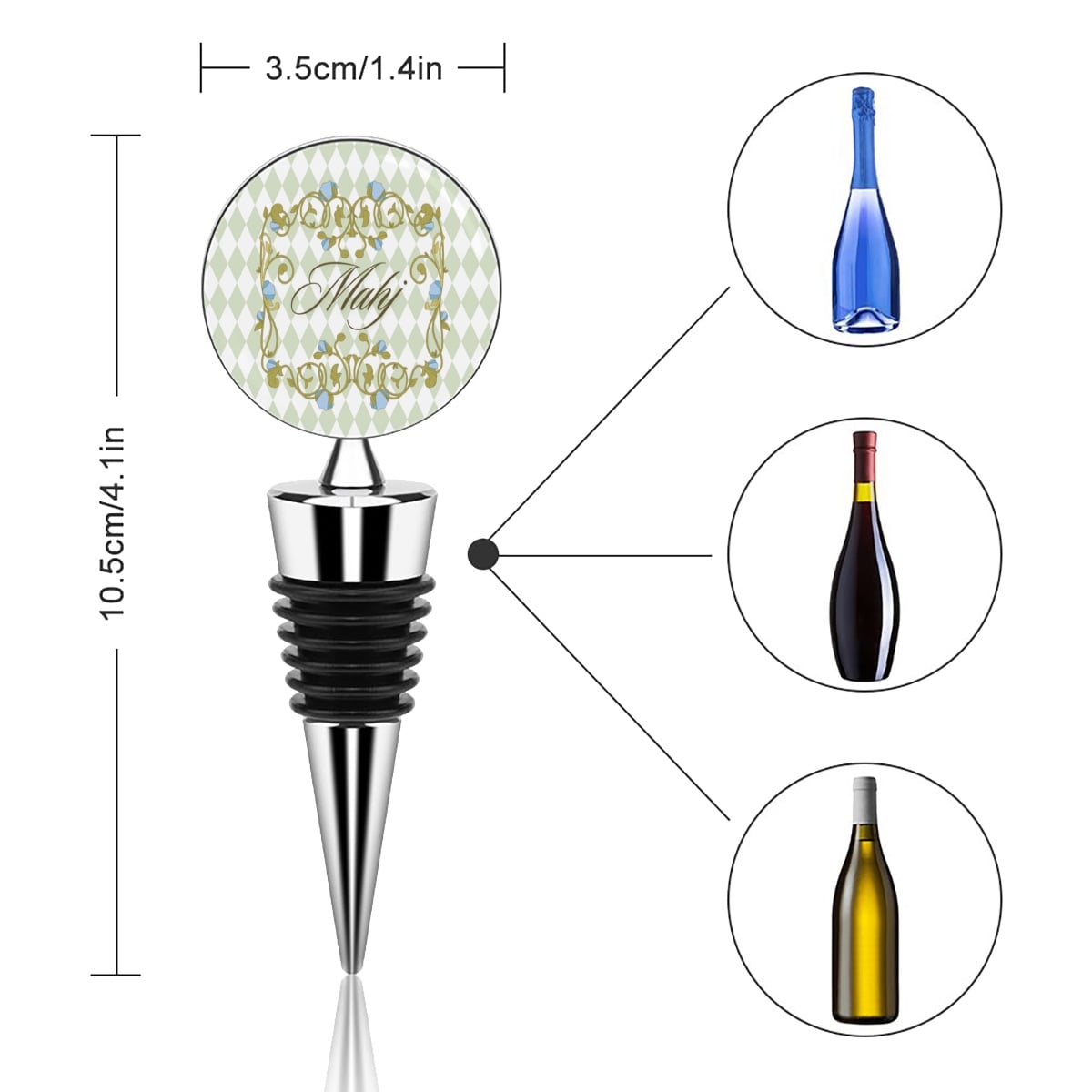 Mahj Wine Bottle Stopper