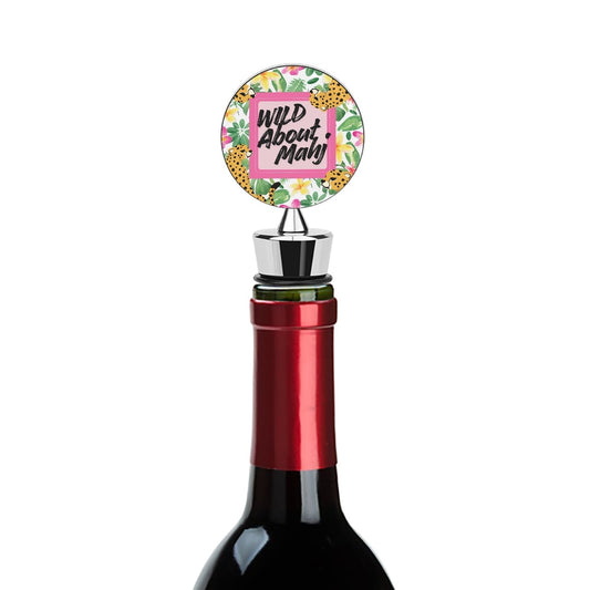 Wild About Mahj Wine Bottle Stopper