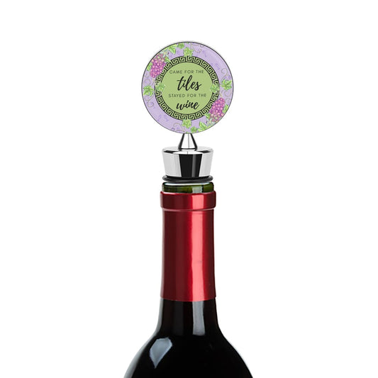 Stayed for the Wine Bottle Stopper