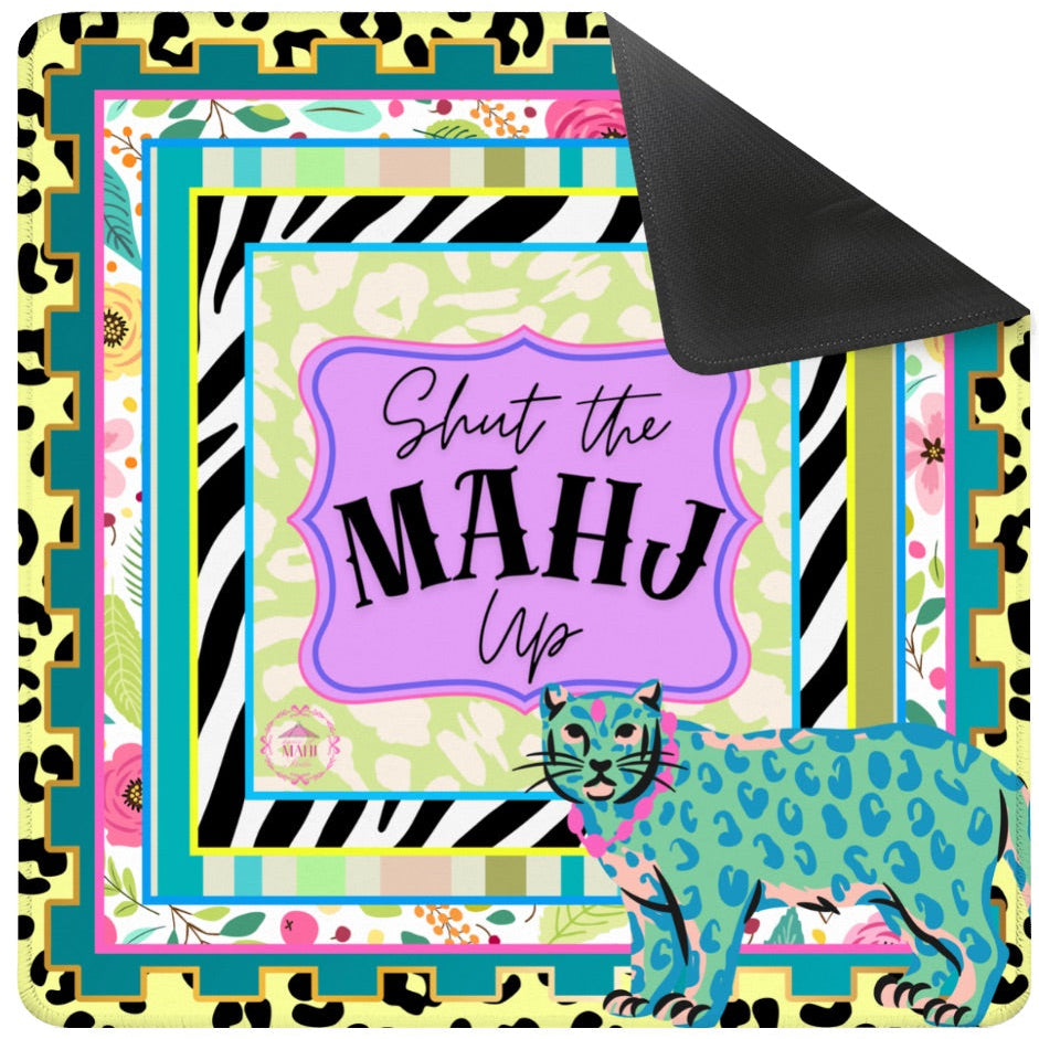Shut the Mahj Up Mahjong Mat 33" x 33" (Ship Rolled up)