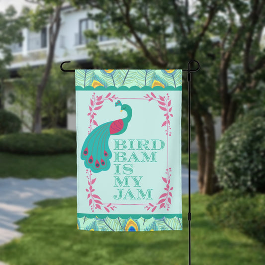 Bird Bam Mahjong Garden Flag