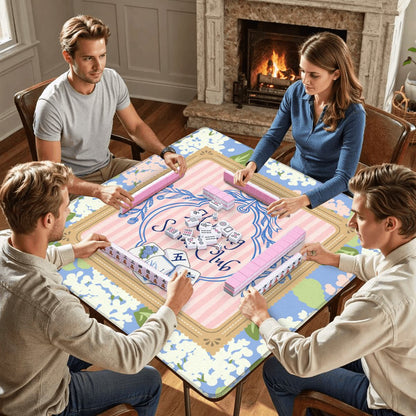 Mahjong Social Club Mahjong Mat 31.5"x 31.5" (Ships Rolled up)