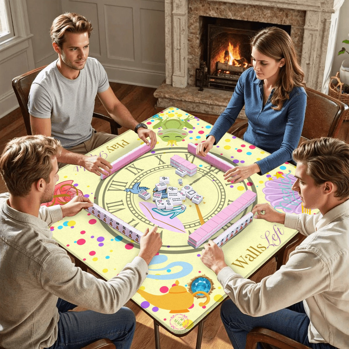 Magical Mahjong Mat 31.5"x31.5" (Ship Rolled up)