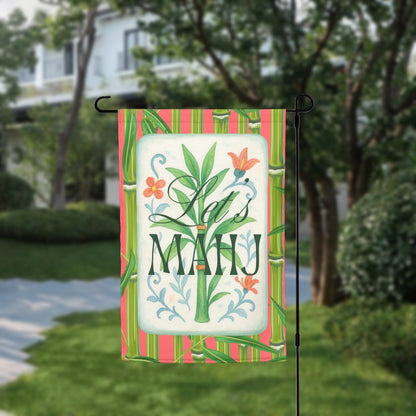 Let's Mahj Mahjong Garden Flag