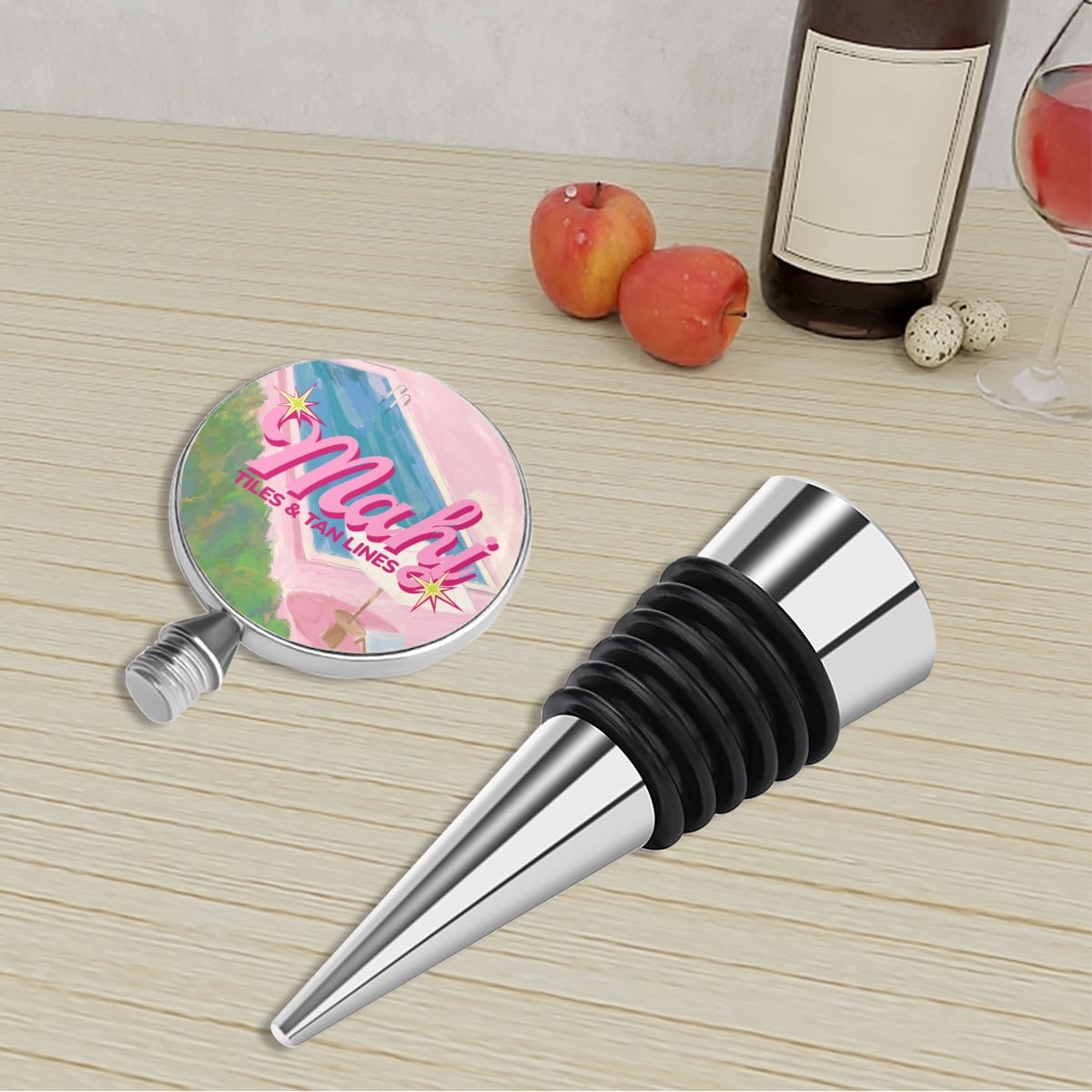 Tan Lines Wine Bottle Stopper