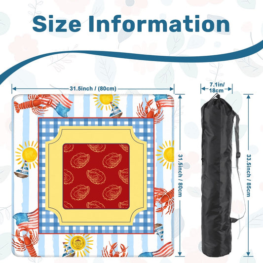 Let the Lobsters Boil Mahjong Mat 31.5"x31.5" (Ship Rolled up)