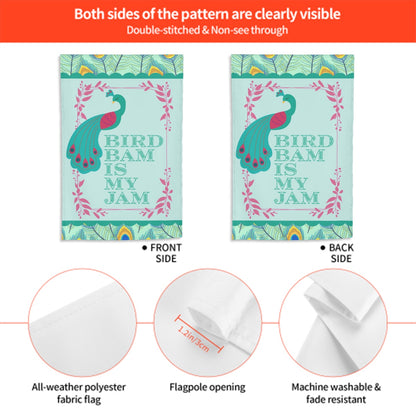 Bird Bam Mahjong Garden Flag