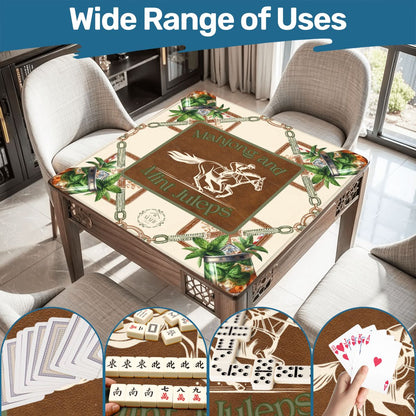Mahjong & Mint Juleps Mahjong Mat 31.5"x 31.5" (Ships Rolled up)