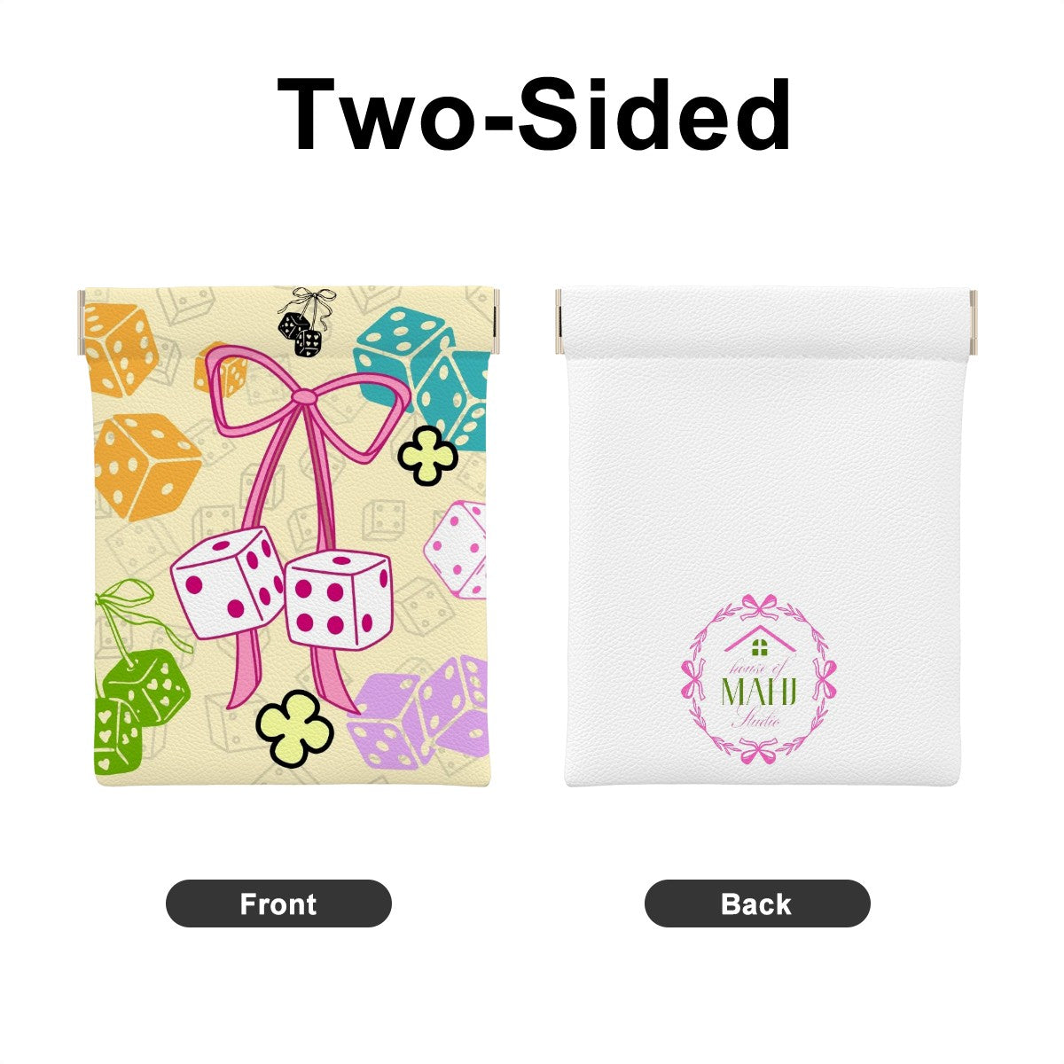 Dice with Bow Dice/Coin Bag