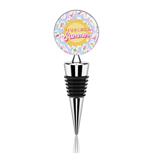 Mahj Girl Summer Wine Bottle Stopper