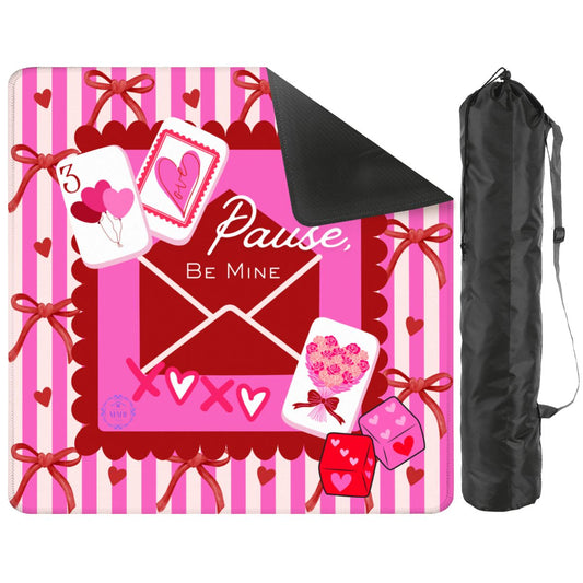 Pause, Be Mine Valentine Mat 31.5"x31.5" (Ship Rolled up)
