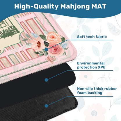 Books and Bams Mahjong Mat 31.5"x31.5" (Ship Rolled up)