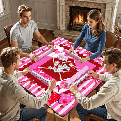 Pause, Be Mine Valentine Mat 31.5"x31.5" (Ship Rolled up)