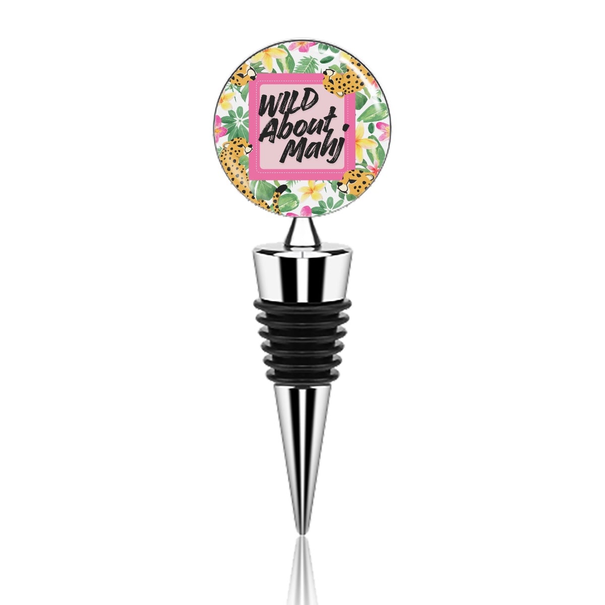 Wild About Mahj Wine Bottle Stopper