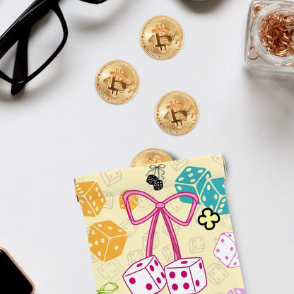 Dice with Bow Dice/Coin Bag