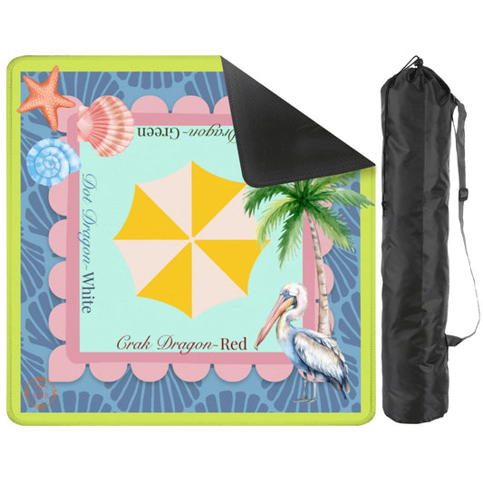 Along the Coast Mahjong Mat 31.5"x31.5" (Ship Rolled up)
