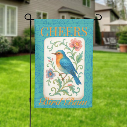 Cheers Bird Bam Mahjong Garden Flag