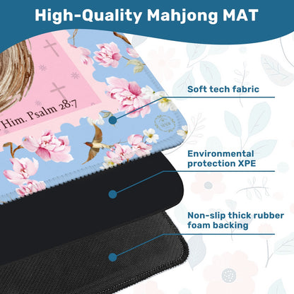 Trust in Him Mahjong Mat 31.5"x31.5" (Ship Rolled up)
