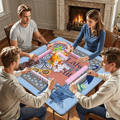 Lake Days Mahjong Mat 31.5"x31.5" (Ship Rolled up)
