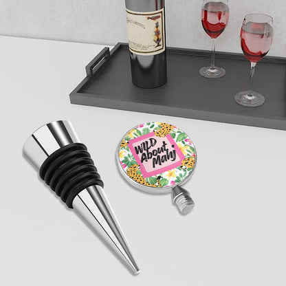 Wild About Mahj Wine Bottle Stopper