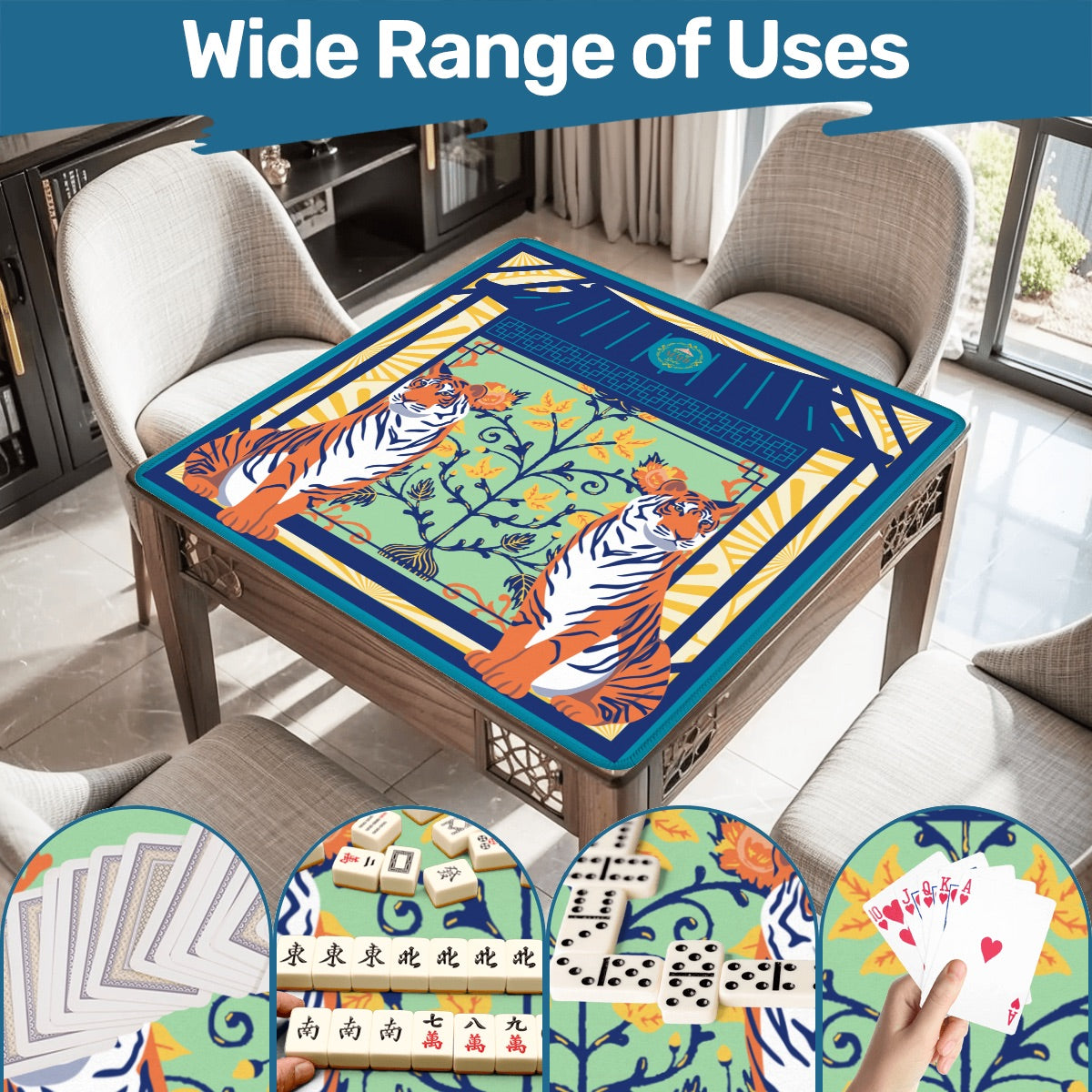 Royale Palace Mahjong Mat 31.5"x31.5" (Ship Rolled up)