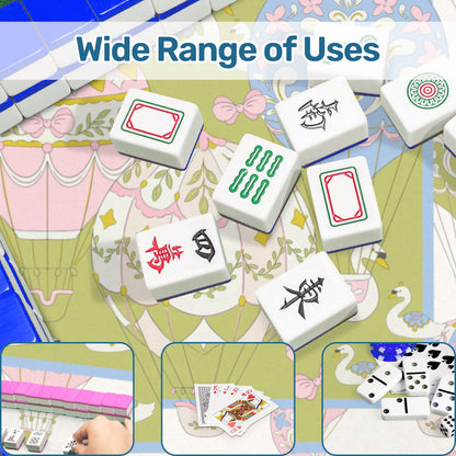 Whimsical Ride Mahjong Mat 31.5"x31.5" (Ship Rolled up)