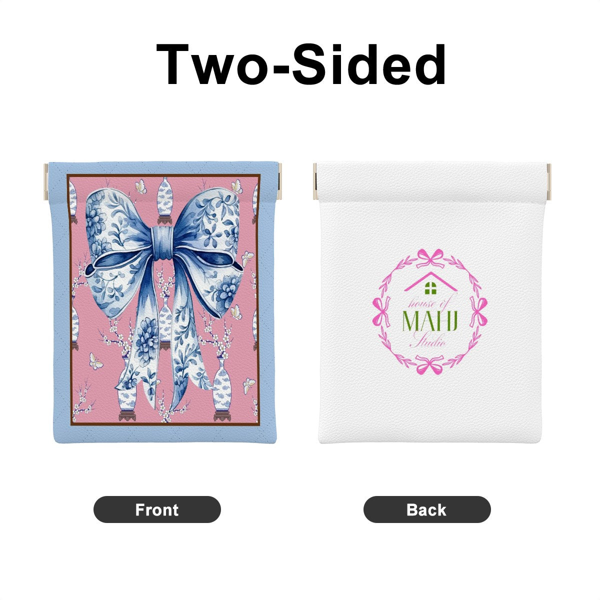 Chinoiserie Bow Mahjong Dice/Coin Bag
