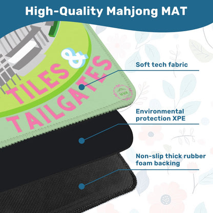 Tiles and Tailgates Travel Mahjong Mat 20.9"x20.9" (Ship Rolled up)