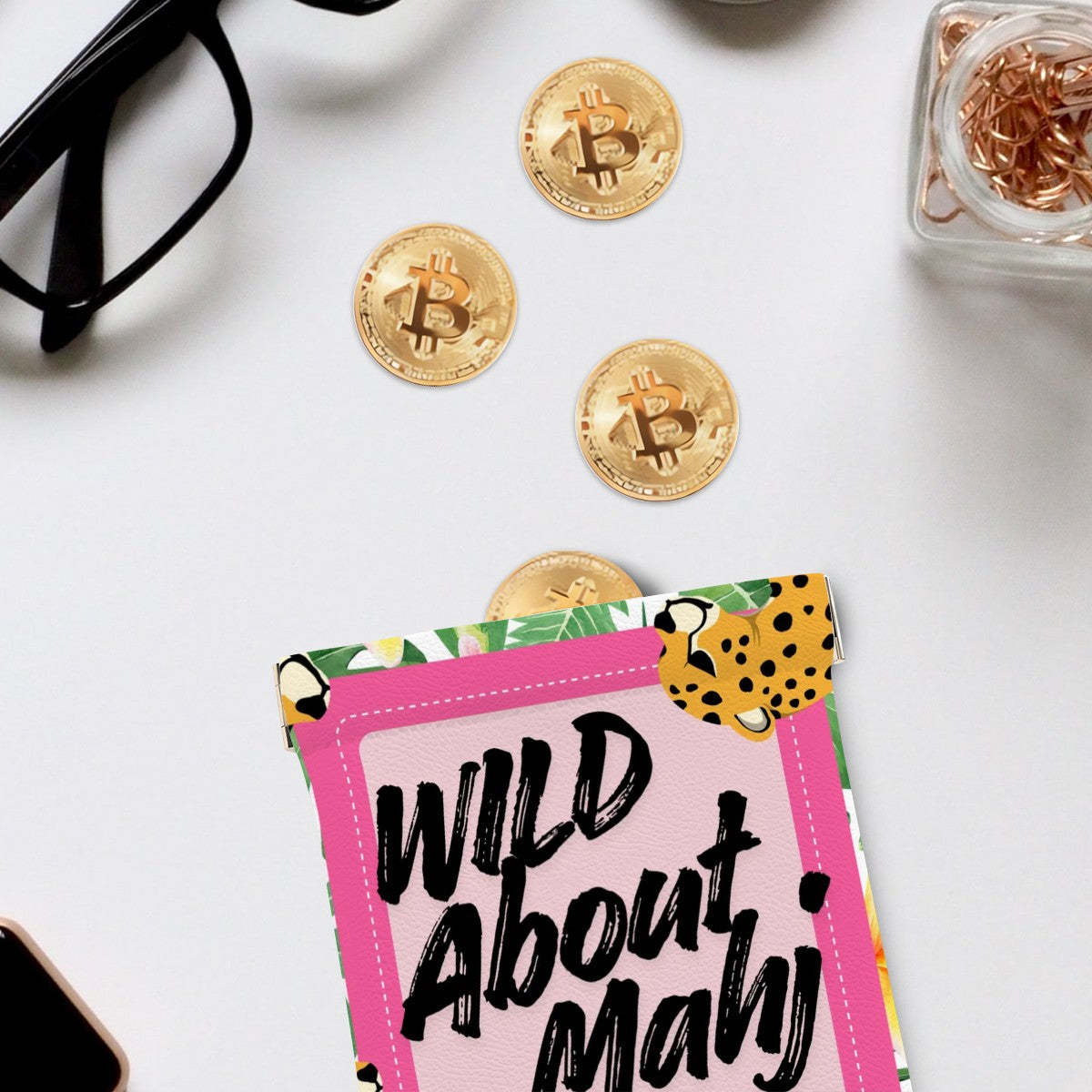 Wild About Mahj Mahjong Dice/Coin Bag
