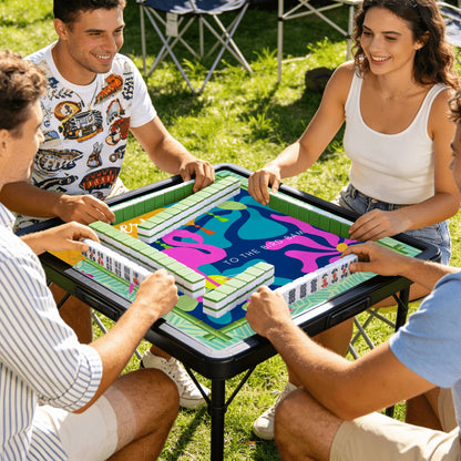 Cheers to the Bird Bam Travel Mahjong Mat 20.9"x20.9" (Ship Rolled up)