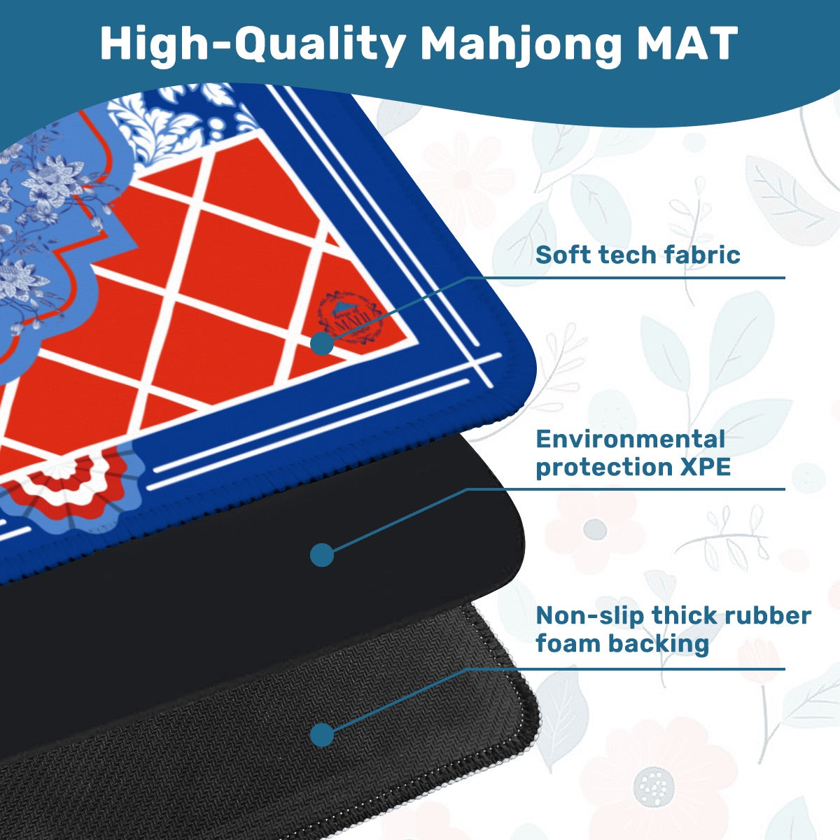 One Nation Mahjong Mat 31.5"x31.5" (Ship Rolled up)