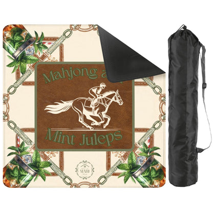 Mahjong & Mint Juleps Mahjong Mat 31.5"x 31.5" (Ships Rolled up)