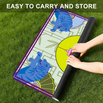 East to West Travel Mahjong Mat 20.9"x20.9" (Ship Rolled up)