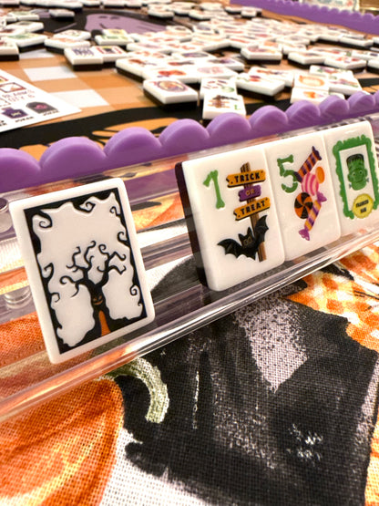 Spooky Mahj Halloween Tile Set/Mat Bundle