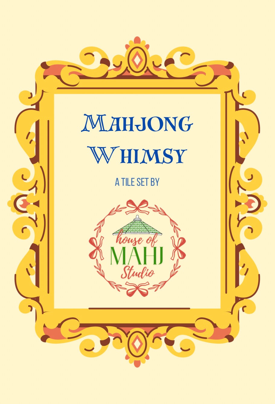 ARRIVING 9/26---Mahjong Whimsy Tile Set