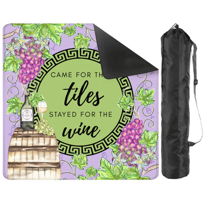 Stayed for the Wine Mahjong Mat 31.5"x31.5" (Ship Rolled up)
