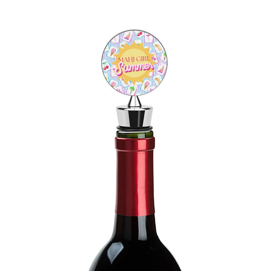 Mahj Girl Summer Wine Bottle Stopper