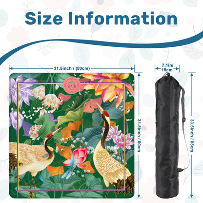 Tropical Paradise Mahjong Mat 31.5"x31.5" (Ship Rolled up)
