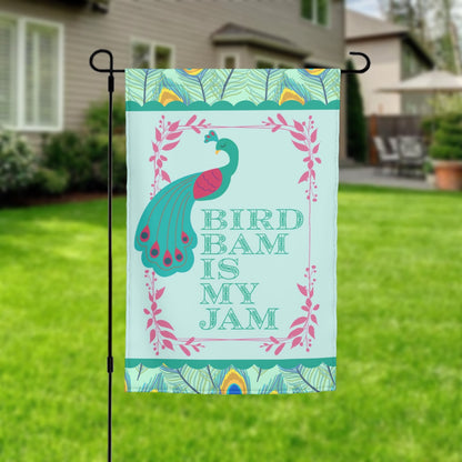 Bird Bam Mahjong Garden Flag