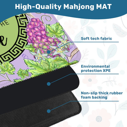 Stayed for the Wine Mahjong Mat 31.5"x31.5" (Ship Rolled up)