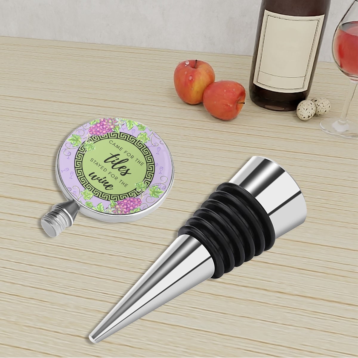 Stayed for the Wine Bottle Stopper
