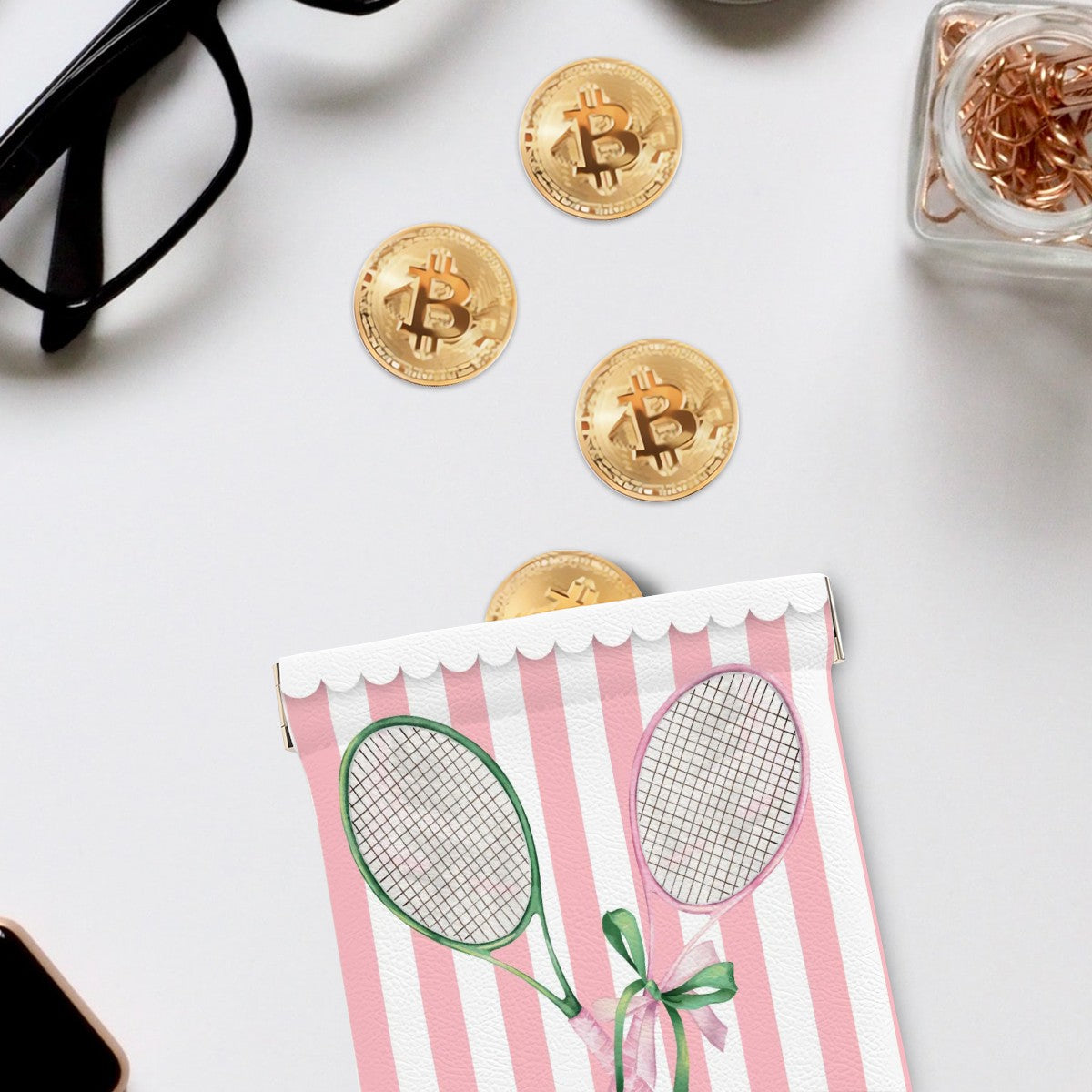Tennis Mahjong Dice/Coin Bag