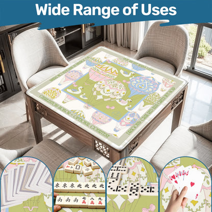 Whimsical Ride Mahjong Mat 31.5"x31.5" (Ship Rolled up)