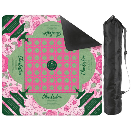 Preppy Pagoda Mahjong Mat 31.5"x31.5" (Ship Rolled up)