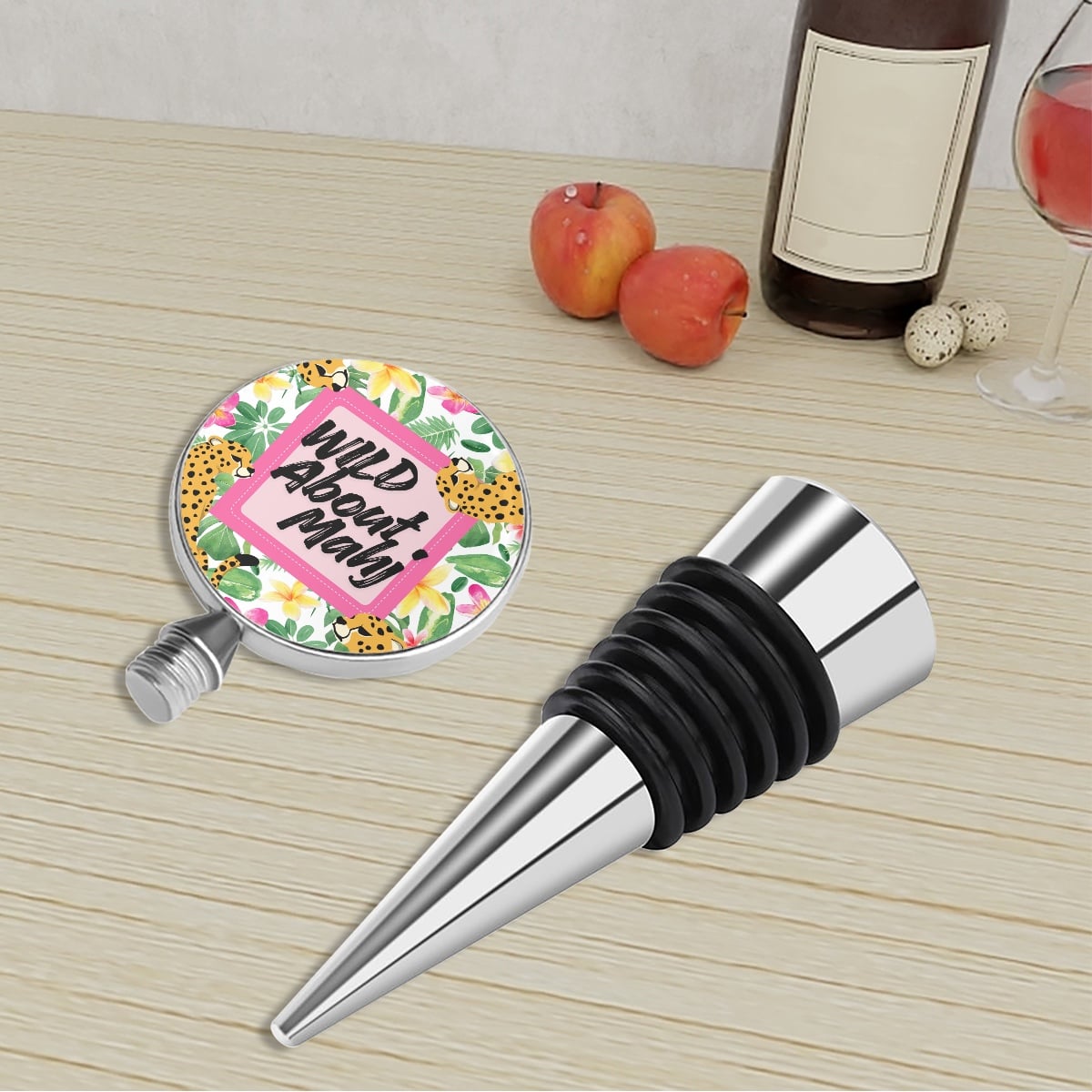 Wild About Mahj Wine Bottle Stopper