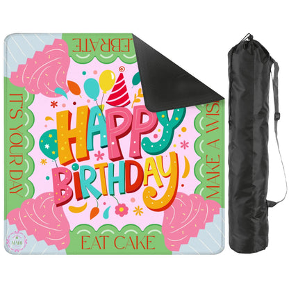 Let's Eat Cake Mahjong Mat 31.5"x31.5" (Ships Rolled up)