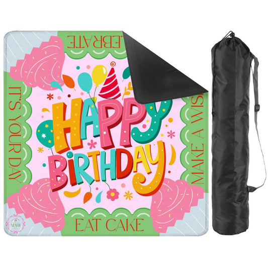 Let's Eat Cake Mahjong Mat 31.5"x31.5" (Ships Rolled up)