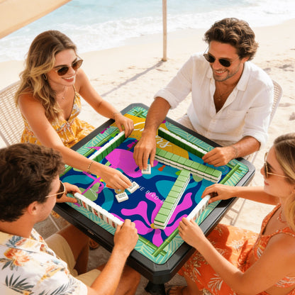 Cheers to the Bird Bam Travel Mahjong Mat 20.9"x20.9" (Ship Rolled up)