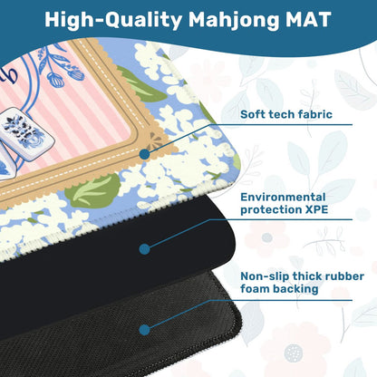 Mahjong Social Club Mahjong Mat 31.5"x 31.5" (Ships Rolled up)